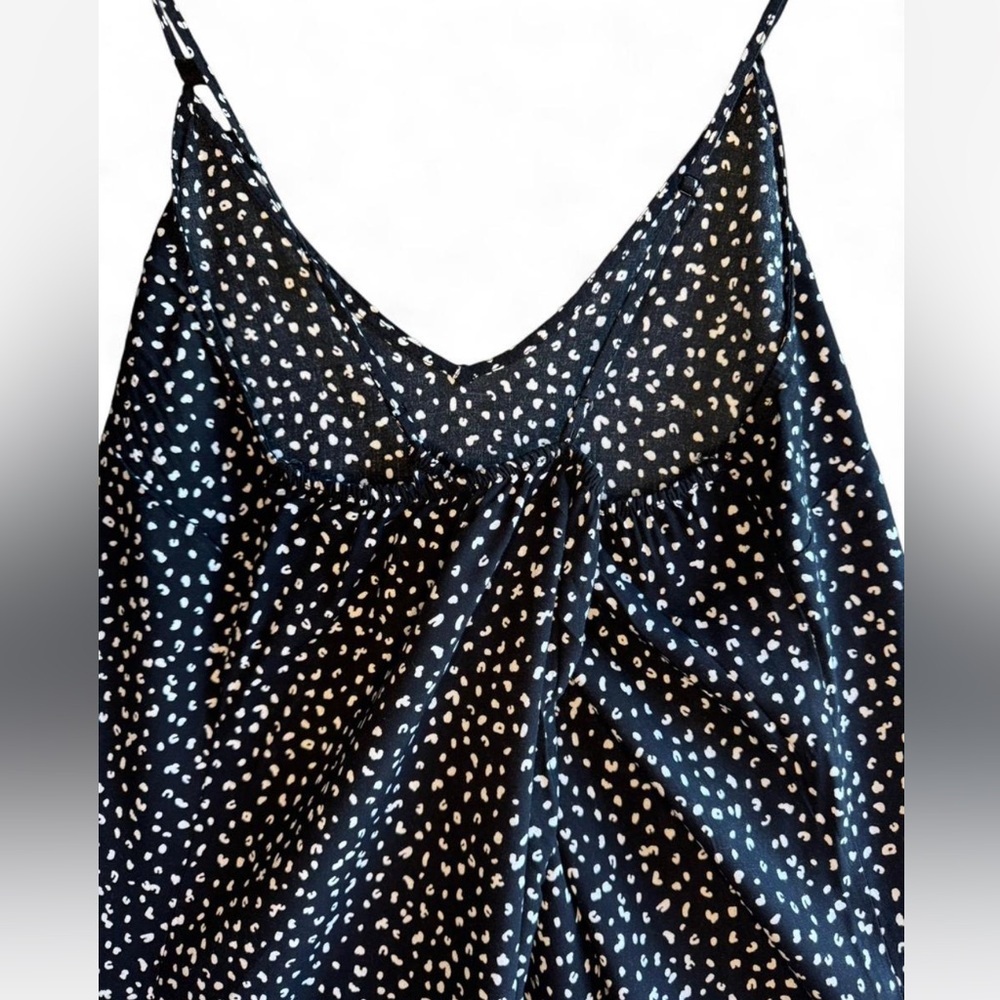 Black and White Polka Dot Dress Maxi Dress - Picture 4 of 7